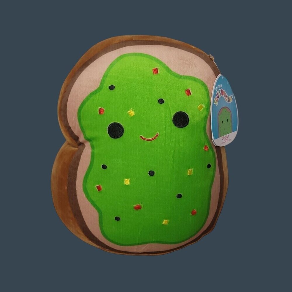 Squishmallows Sinclair The Avocado Toast 12" Plush 2021 Food Edition Soft Toy